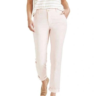 Image of DOCKERS Women&#039;s Weekend Chino Slim Pants, ROSE QUARTZ, 27W Regular
