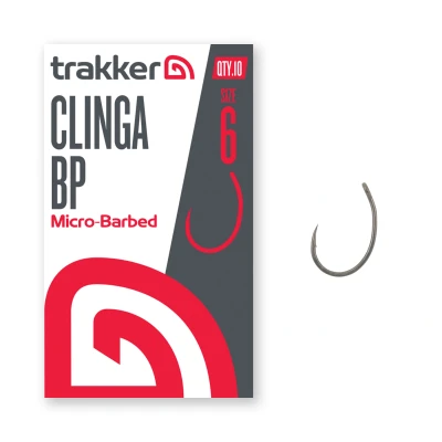 Image of Trakker Clinga BP hooks Micro Barbed Size 8 (10 pieces) Carp