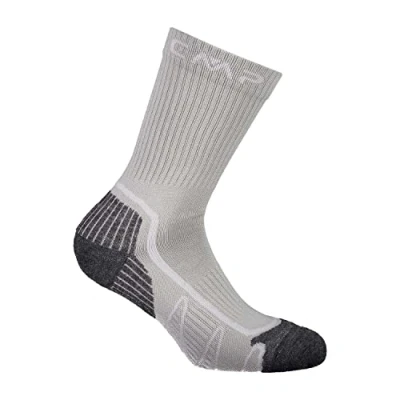 Image of CMP Trekking Sock Poly Mid, Stone White, 43/45