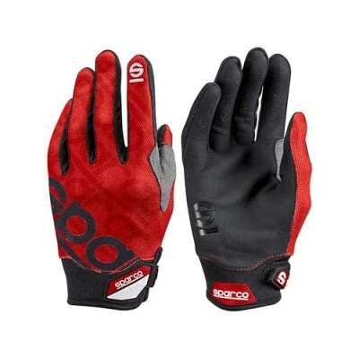 Image of SPARCO MECA 3 GLOVES SIZE 10 (M) RED