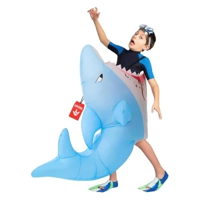 Image of Morph Shark Outfit Inflatable Costumes for Adults, Costume Adult, Adult Halloween Men Funny One Size