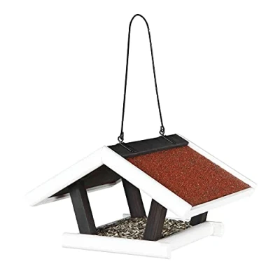 Image of Trixie Natura Hanging Bird Feeder, 30 x 18 28 cm, Black/White