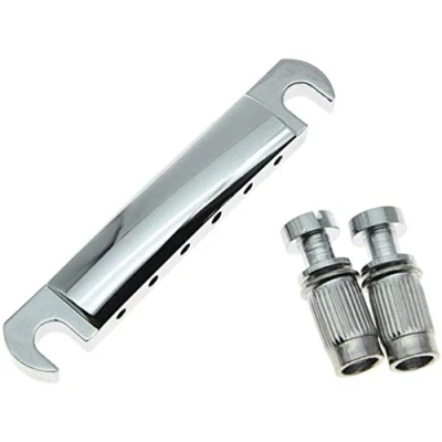 Image of LP Style Guitar Tune o Matic Tailpiece Stop Bar Fits Les Paul SG Chrome