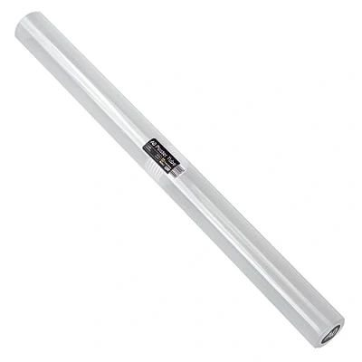 Image of WestonBoxes Storage Tube for Posters, Prints, Drawings &amp; Artwork, Clear Plastic with a 50/50 Screw Split (1, A0, Diameter 65mm / Length 880mm)