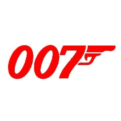 Image of PJ4U 11 x 3.3 CM Approx 007 Bumper Sticker Vinyl Car Decal Red