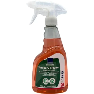 Image of ABENA Sanitary Cleaning Spray 500 ml Fragranced Multi Surface Cleaner Bathroom Toilet Limescale Remover Shower Tile