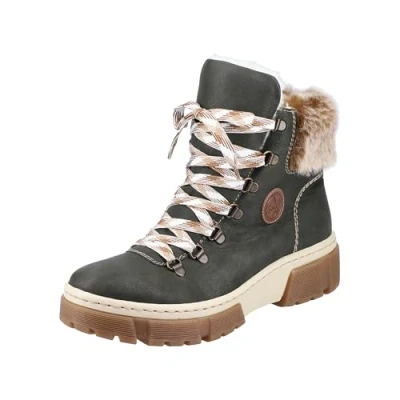Image of Rieker Women&#039;s X8647 Fashion Boot, grün, 4 UK