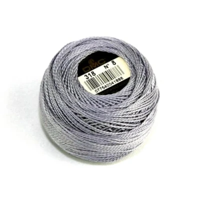 Image of DMC Cotton Perle Thread Size 8 318 per 10 Gram Ball