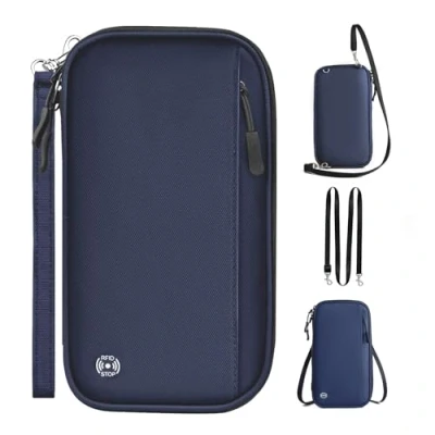 Image of EPROICKS Passport Holder Travel Wallet, Document Wallet Organiser, Family with RFID Blocking for Men, Women