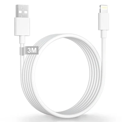Image of iPhone Charger Cable 3M [MFi Certified], USB to Lightning Long Fast Charge Charging Wire Cord Lead for 14 Pro Max 13 12 11 XS XR X 8 7 6 5 SE, iPad