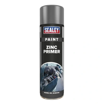 Image of Sealey Grey Zinc Primer Paint 500ml