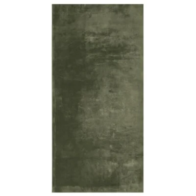 Image of vidaXL Forest Green Soft Short Pile Area Rug Washable, Non Slip Floor Mat, OEKO TEX Certified, Suitable for Underfloor Heating, Polyester Material, 100x200 cm Size