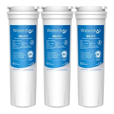 Image of Waterdrop Fridge Water Filter 836848, Replacement for Fisher &amp; Paykel® 836860, RF540ADUSX4 (3X)