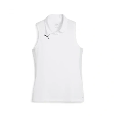 Image of puma Teamgoal Women Polo shirt, Women&#039;s, Size: Small, white black feather gray