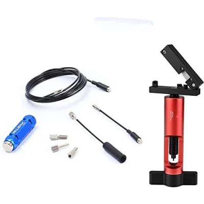 Image of BESNIN Internal Cable Routing kit Blue and Hose Cutter red Combination Bicycle Tool Cycling Bike for Frame Put Out Inner Wire
