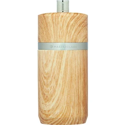 Image of MasterClass Beech Finish Salt or Pepper Mill 12cm