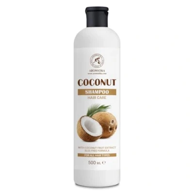 Image of Coconut Shampoo 500ml with Fruit Extract Moisturising and Nourishing hair Gloss Soft Supple Scalp Care All types Beauty