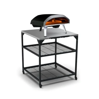 Image of OONI UU P2F100 Modular Table Large, Silver &amp; Black