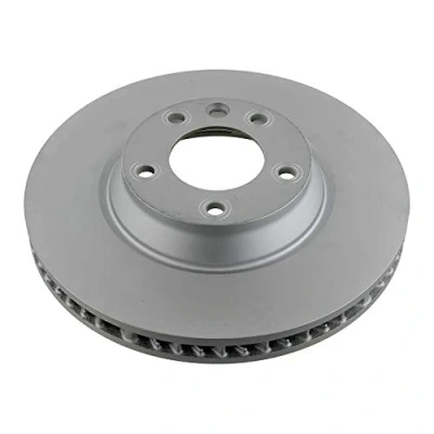 Image of 95535140210, 95535140250, 95535140251 Brake disc FEBI BILSTEIN 26653 Front Axle Right 350mm 34mm 5 Hole 130mm internally vented Coated AUDI: Q7