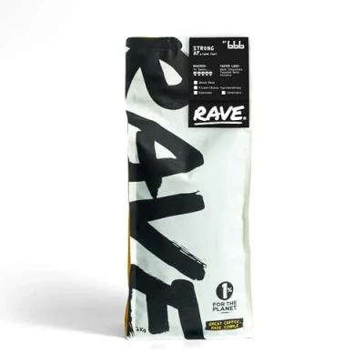 Image of Rave Coffee Strong AF Blend Nº 666, Filter Grind Freshly Roasted Ground 1Kg