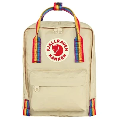 Image of FJALLRAVEN 23621 115 907 Kånken Rainbow Mini Sports backpack Unisex Light Oak Pattern Size OneSize