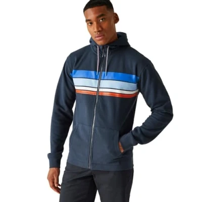 Image of Regatta Men&#039;s Shorebay Ii Full Zip Hoody Fleece, Navy, XXL