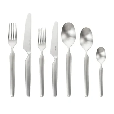 Image of Robert Welch Bergen Satin, 7 Piece Cutlery Place Setting. Made from Stainless Steel. Dishwasher Safe.