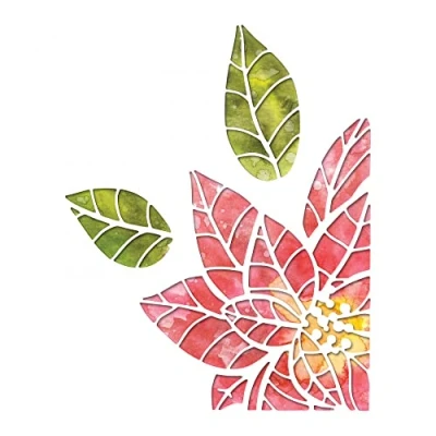 Image of Sizzix Thinlits Die Set 664212, Poinsettia Pieces by Tim Holtz, 3 Pack, One Size, Multi Colour