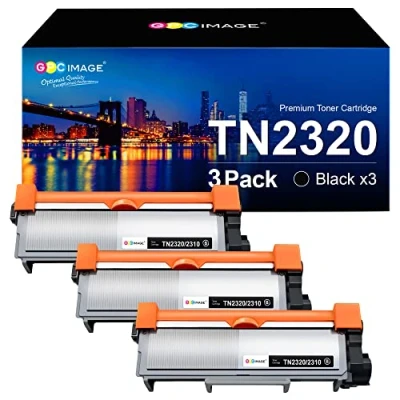 Image of GPC Image Toner Cartridges Replacement for Brother TN2320 TN2310 Compatible with MFC L2700DW L2720DW HL L2340DW L2360DN L2300D L2365DW DCP L2500D L2520DW(Black, 3 Pack)