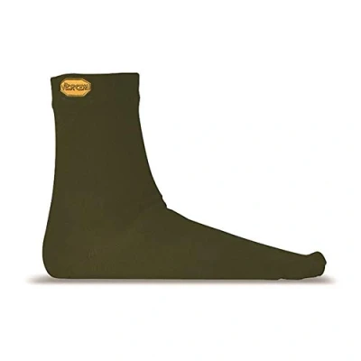Image of Vibram FiveFingers Men&#039;s Wool Blend Crew Socks, mens, S18C01S, Green (military green), S