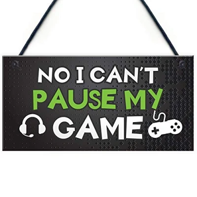 Image of RED OCEAN Boys Gaming Gifts Novelty Gamer Sign Funny Gift For Son Brother
