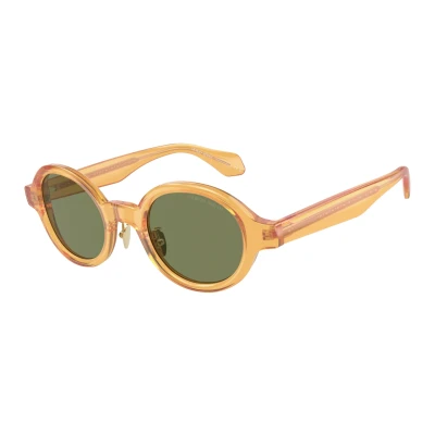 Image of Giorgio Armani Unisex Sunglasses, Size: 46, Trasparent honey/green
