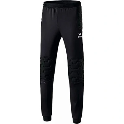 Image of Erima Men&#039;s Elemental Goalkeeper Pants with Cuffs Pants, Black, 128 (8Y UK)