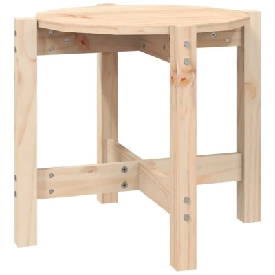 Image of vidaXL Coffee Table Ø 52.5x45 cm Solid Wood Pine