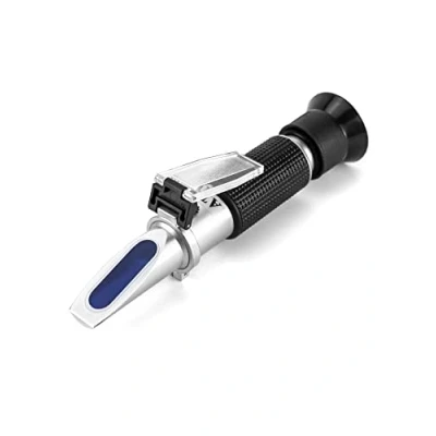 Image of QWORK® Brix Refractometer, with Automatic Temperature Compensation, 0 32% for Sugar Content Testing of Food Fruit Drinks etc