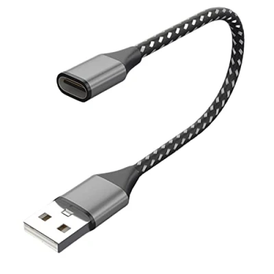 Image of XAGMODSHN USB C Female to Male Adapter Type 2.0 Cable Data Transfer Converter for Phone Laptop