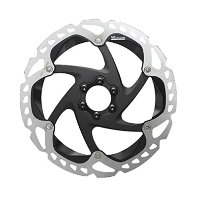 Image of SHIMANO Unisex Rotor Rtmt905 6 Bolt 203mm Bicycle Parts, Silver
