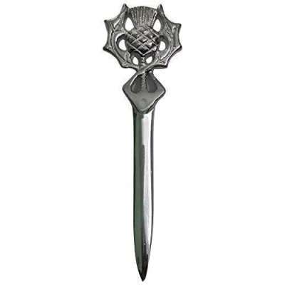 Image of Scottish Claymore Kilt Pin Sword Chrome Finish Wedding Stag Accessories