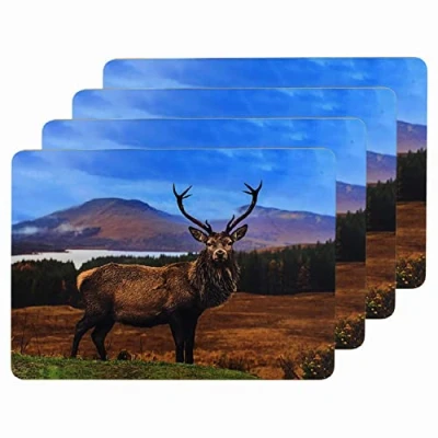 Image of Highland Stag Set of Four Placemats