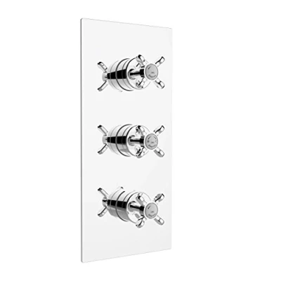 Image of 1901 Thermostatic Recessed Dual Control Mixer Shower Valve Chrome Bristan
