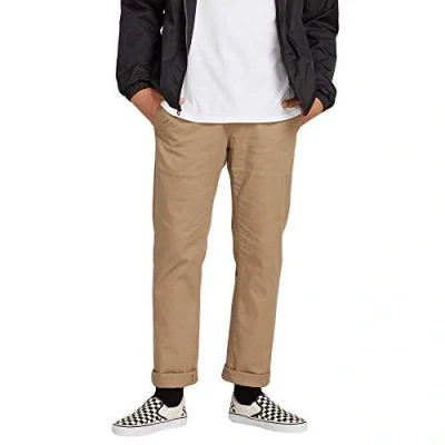 Image of Volcom Men&#039;s Frickin Modern Fit Stretch Chino Pant Casual, Khaki, 28W x 34L