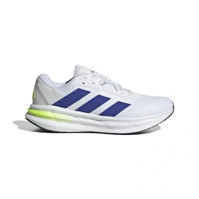 Image of adidas Performance Galaxy 7 Road running shoes, Men&#039;s, Size: 10, Footwear white/lucid blue/lucid lemon Textile/synthetics