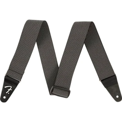 Image of Fender® WeighLess™ Tweed Guitar Strap Elastic Grey