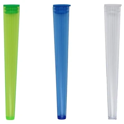 Image of Cherry on Top King Size Cone Holder Air Tight Hard Plastic Tube Smoking Rolling Cig Tube, 3 Holders Random Colour
