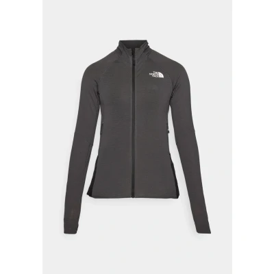 Image of The North Face BOLT Polartec Jacket Zipup sweatshirt, Women&#039;s, Size: Large, Asphalt grey/black