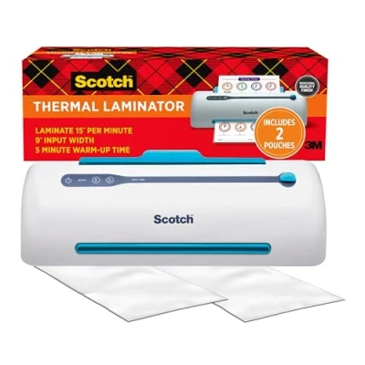 Image of Thermal Laminator, 2 Roller, 6&quot;x17&quot;x5&quot;, White/Green, Sold as 1 Each