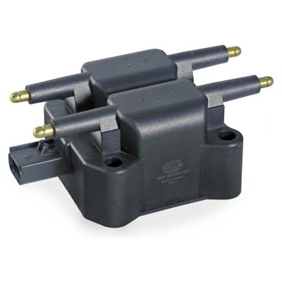 Image of 12137510738B Ignition coil HELLA 5DA 358 057 151 3 pin connector Flush Fitting Pencil Coils MINI: Hatchback, Convertible
