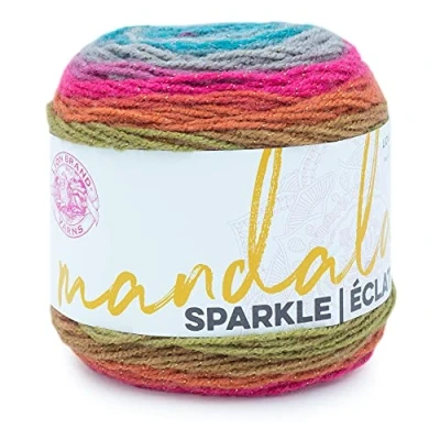Image of Lion Brand Yarn , 94 Acrylic/6 Percent Metallic Poly,Multicolor (Astrid),One Size