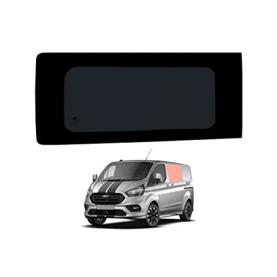 Image of Van Demon Side Window for Ford Transit Custom Left Sliding Door Dark Tint Glass Fixed