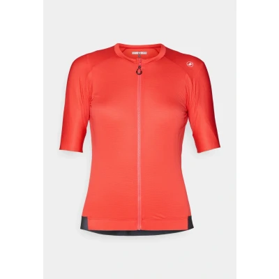 Image of Castelli Espresso Cycling Jersey, Women&#039;s, Size: 10, Hibiscus/dark gray